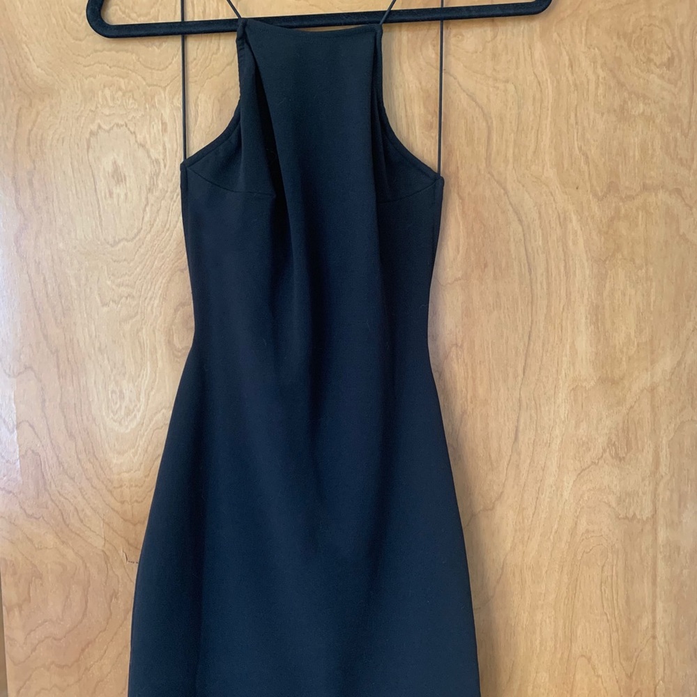 Sabo Skirt black open back cocktail dress